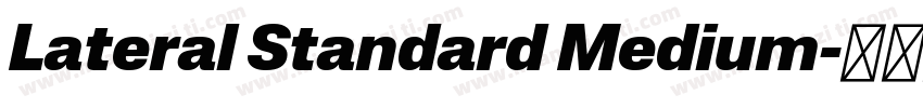 Lateral Standard Medium字体转换